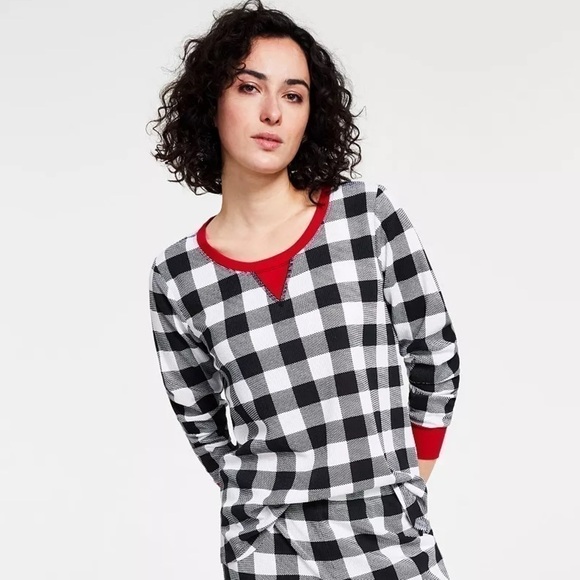 Family Pajamas Matching Womens Lightweight Waffle Buffalo Check holiday 1pc - Picture 1 of 9